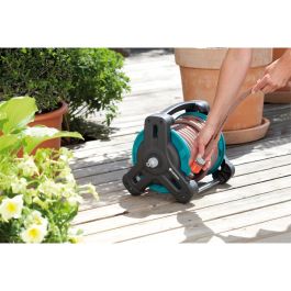 GARDENA Carrete de Manguera Classic 10 Set de Pie, Multicolor, 10 m de Manguera, Diámetro 1.3 cm