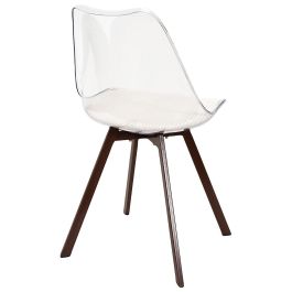 Home Deco Factory Silla Tra. Scott con Cojín Beige Plástico