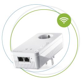 Devolo Magic 2 WiFi next Powerline Adapter, 2400 Mbps Powerline, WiFi 5 hasta 1167 Mbps, 2x Puertos LAN Gigabit, Blanco