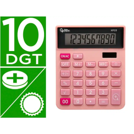 Liderpapel xf23 Calculadora de Sobremesa 10 Dígitos Solar y Pilas Color Rosa 127x105x24 mm Precio: 7.49999987. SKU: B17KJ77BZA