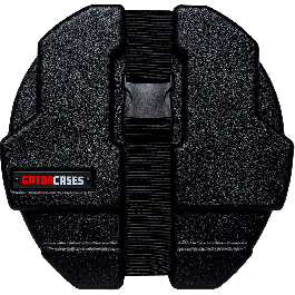 Gator Estuche para Tom 08" X 08", Plástico Moldeado Terciopelo Interior