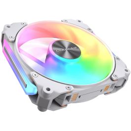 COUGAR Apolar 120 ARGB - Ventilador de caja para PC 120mm Reverse Blade, Blanco, 75,38 cfm, 37,1 dB