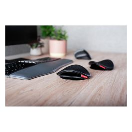 Cherry Reposamuñecas Deslizante Ergo, Soporte Ergonómico para Ratón y Teclado, Mejora Postura y Reduce Tensión Muscular, Cuero Sintético, Ambidiestro