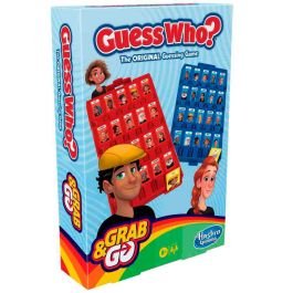 HASBRO ¿Quién es Quién? Grab & Go! Juego de Mesa de Viaje en Inglés para Niños +6 Años, Adivina el Personaje Misterioso