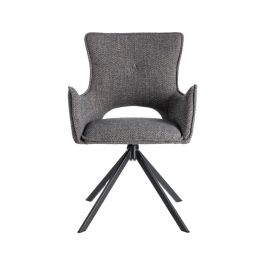 Silla Gris Tejido-Metal Salón 58,50 X 60 X 86,50 cm