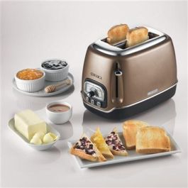 Ariete 158/36 Tostador Classica Bronce, 2 Ranuras, 6 Niveles de Tueste, Bandeja Recogemigas Extraíble Ariete 158/36 Tostador Classica Bronce, 2 Ranuras, 6 Niveles de Tueste, Bandeja Recogemigas Extraíble