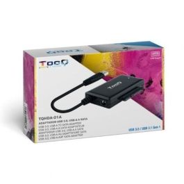 Tooq TQHDA-01A Adaptador USB 3.1 Gen1 a SATA para Discos Duros 2.5" 3.5" con Alimentación 12V para HDD hasta 4TB Tooq TQHDA-01A Adaptador USB 3.1 Gen1 a SATA para Discos Duros 2.5" 3.5" con Alimentación 12V para HDD hasta 4TB