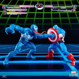 Hasbro Marvel Legends Series Gameverse Blister 2 Figuras Capitán América y Venom 15cm Articuladas con Accesorios