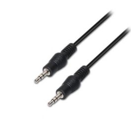 Aisens A128-0143 Cable de Audio Estéreo Jack 3.5mm Macho a Macho para Conexiones de Sonido de 3 Metros Color Negro