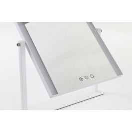 Espejo LED Táctil de Sobremesa DKD Home Decor Metal Blanco (35 x 2 x 45 cm)