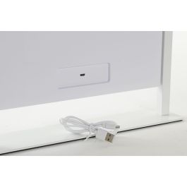 Espejo LED Táctil de Sobremesa DKD Home Decor Metal Blanco (35 x 2 x 45 cm)