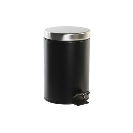 Papelera Loft DKD Home Decor Negro Plateado 22 x 26 x 17 cm Precio: 9.5000004. SKU: B1G55Y5S58