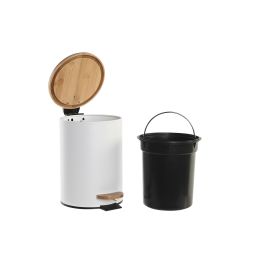 Papelera Basicos DKD Home Decor Blanco Natural 22.5 x 25 x 17 cm Papelera Basicos DKD Home Decor Blanco Natural 22.5 x 25 x 17 cm