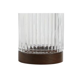 Vaso DKD Home Decor Transparente Marron 7.5 x 11.5 x 7.5 cm