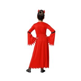 Disfraz Demonia Niña Infantil Halloween Vestido y Cuernos Talla 3-4 Años Disfraz Demonia Niña Infantil Halloween Vestido y Cuernos Talla 3-4 Años