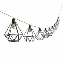 Lumi Jardin Guirnalda Solar LED Exterior Diamante Jaula Mily 10 Bombillas 3.8m, Resistente al Agua, con Encendido Automático y Modos