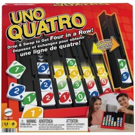 Juego uno quatro, combina el desafio de obtener 4 en raya con la estrategia de hacer coincidir color o número Precio: 22.79000031. SKU: B1A3XAZ5VP