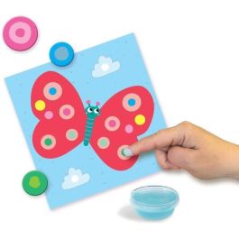 Ses Creative My First Kit de Actividades 3 en 1: Pintura de Dedos, Colorear y Formas Adhesivas para Completar Animales, Súper Seguro.