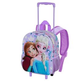 Mochila 3D con Ruedas Pequeña Beauty Disney Frozen 2 Lila