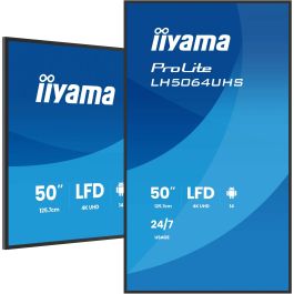 iiyama 50" UHD 4K IPS DLED Monitor Profesional Android 14, 500cd/m², Modo Vertical/Horizontal, 24/7, iiSignage2, HDMI, USB-C, WiFi Precio: 803.95000048. SKU: B16TPHAX9Q