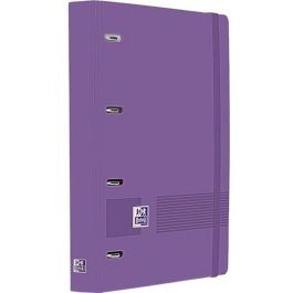Carpeta de anillas Oxford LIVE&GO Lila A4+ (4 Unidades)