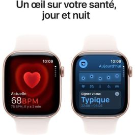 Apple Watch Series 10 GPS - 46 mm - Caja de aluminio en oro rosa - Correa deportiva color rubor claro - M/L Apple Watch Series 10 GPS - 46 mm - Caja de aluminio en oro rosa - Correa deportiva color rubor claro - M/L