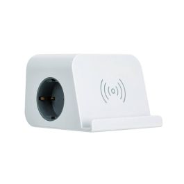 Base combiflat 2 tomas schuko 16a 250 v ~ + 2 usb a + 2 usb c + carga inalámbrica con soporte y fijación blanca Precio: 31.50000018. SKU: B148744TDP