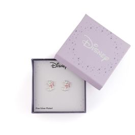 PEERS HARDY Pendientes Marie Los Aristogatos Disney chapados en plata con lazo rosa