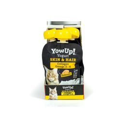 Yow Up! 8437023761113 Yogur Salmón Gato Piel y Pelo con Omega 3 y Colágeno 85g Caja 10 Unidades