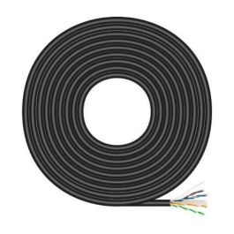 AISENS - CABLE DE RED EXTERIOR IMPERMEABLE RJ45 CAT.6 UTP RIGIDO CCA AWG23, NEGRO, 100M Precio: 28.49999999. SKU: B19DYANG4Q