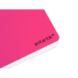 Cuaderno Espiral Liderpapel A4 Micro Antartik Tapa Dura 80H 100 gr Cuadro 5 mm Sin Bandas 4 Taladros Color Rosa Fluor