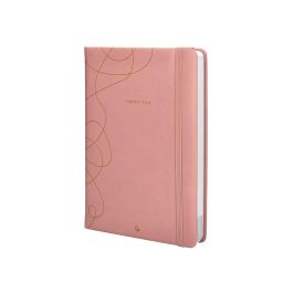 Agenda Encuadernada Liderpapel Efira A5 2025 Dia Pagina Color Rosa Nude Papel 70 gr