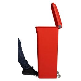 PROBBAX - SO-1290-RED - Cubo con pedal - Rojo