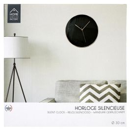 Home Deco Factory Reloj de Pared Negro Lounge 30.5 cm Diámetro