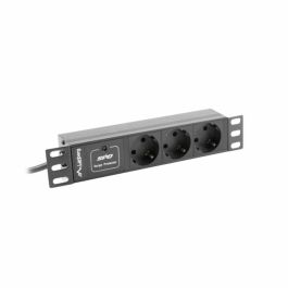Lanberg Regleta 3 Schuko 16A Uni-schuko Conector Type F para Armarios Rack 10" Horizontal Aluminio Negro 203mm Precio: 17.5899999. SKU: S5613668