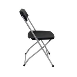 Piqueras y Crespo PACK5314NE Sillas Plegables de Conferencia Pack 5 Asiento y Respaldo Polipropileno Negro