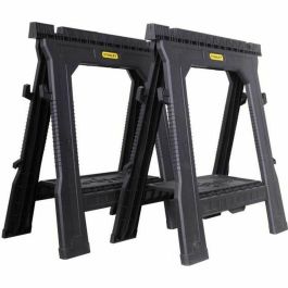 Stanley Caballetes Plegables Profesionales, Juego de 2, Capacidad de Carga 450 kg
