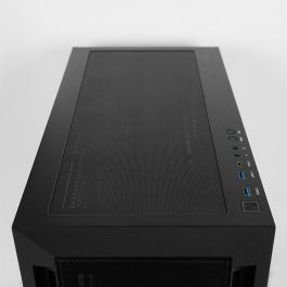 Chieftec GA-01B-M-OP Caja Gaming Midi Tower ATX Negra para PC de Juego con Panel de Vidrio Templado