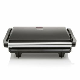 Tristar GR-2650 Parrilla Eléctrica Contacto 700W con Tapa Flotante y Antiadherente para Paninis, Carnes y Verduras 22.5x14 cm
