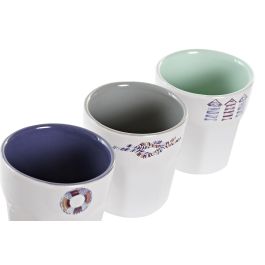 Cafe Set Mediterraneo DKD Home Decor Azul Blanco 14.6 x 6 x 20 cm Set de 6