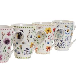 Mug Shabby DKD Home Decor Multicolor 8.5 x 11 x 12 cm (6 Unidades)