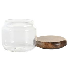 Bote Basicos DKD Home Decor Transparente Natural 8.5 x 7.5 x 8.5 cm Set de 3