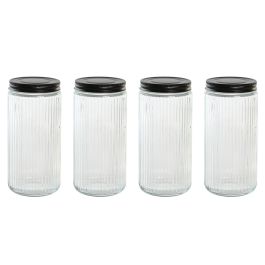 Bote Basicos DKD Home Decor Transparente Negro 9 x 20 x 9 cm Set de 4 (11 Unidades) Precio: 183.54489946759998. SKU: B176QDGVFY