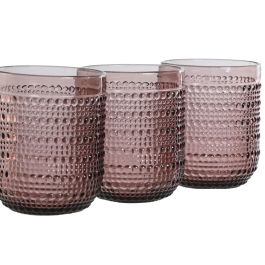 Vaso Basicos DKD Home Decor Rosa 8 x 10 x 8 cm Set de 6