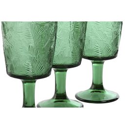 Copa Basicos DKD Home Decor Verde 8 x 15.5 x 8 cm Set de 6