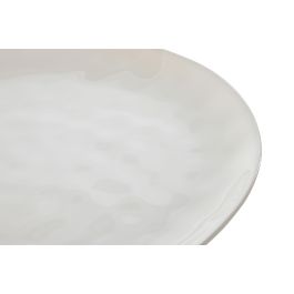 Plato Moderno DKD Home Decor Blanco 26.2 x 2.5 x 27.5 cm (6 Unidades)