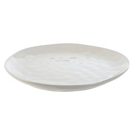 Plato Moderno DKD Home Decor Blanco 26.2 x 2.5 x 27.5 cm (6 Unidades)