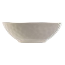 Plato Moderno DKD Home Decor Blanco 18.5 x 5.8 x 18.5 cm (12 Unidades)