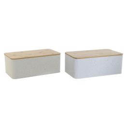 Panera Basicos DKD Home Decor Beige Blanco 18 x 12 x 33 cm