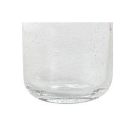 DKD Home Decor Vaso Básicos Cristal Transparente 320ml, Set de 6, Diámetro 8.3cm, Alto 9.3cm, Apto Microondas y Lavavajillas